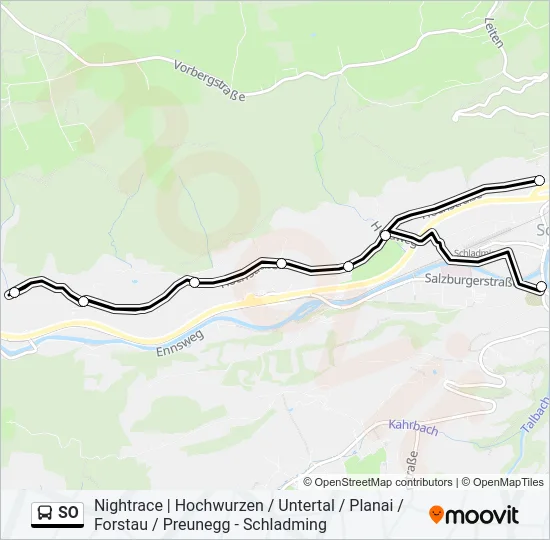 SO Bus Line Map