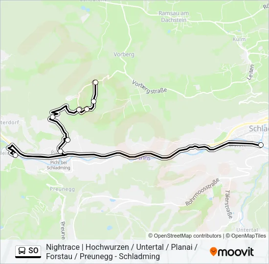 SO Bus Line Map
