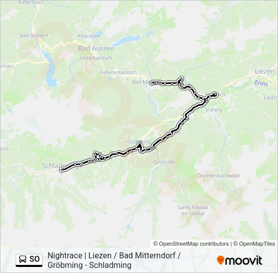 SO Bus Line Map