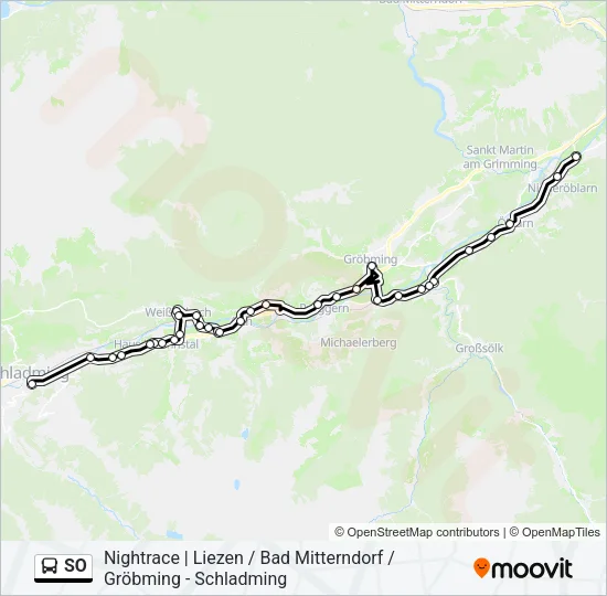 SO Bus Line Map