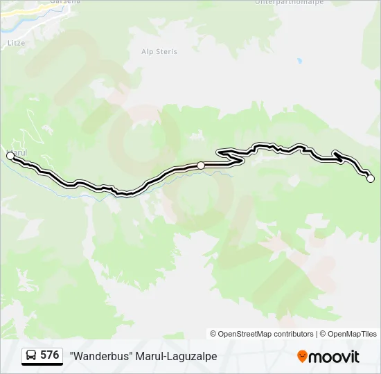 576 Bus Line Map