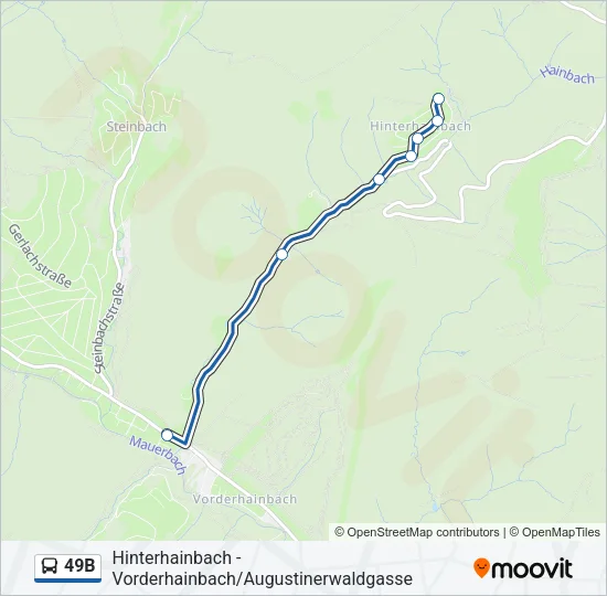 49B Bus Line Map