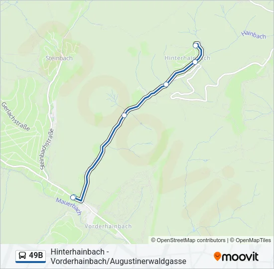 49B Bus Line Map