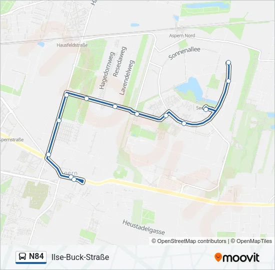 N84 Bus Line Map