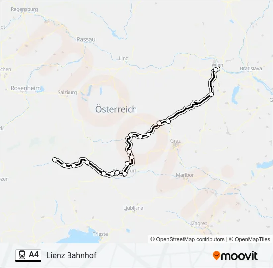 A4 Train Line Map
