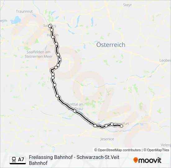 A7 Train Line Map