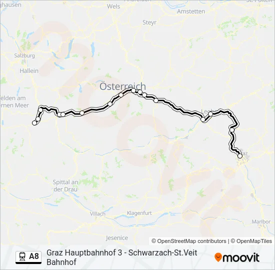 A8  Line Map