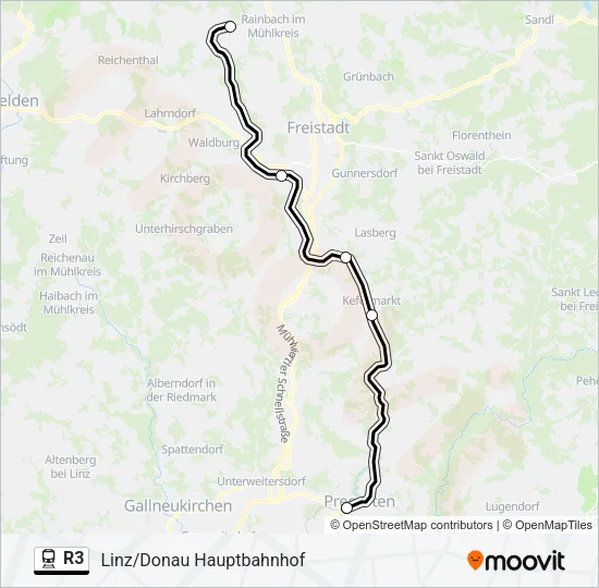 R3 Train Line Map