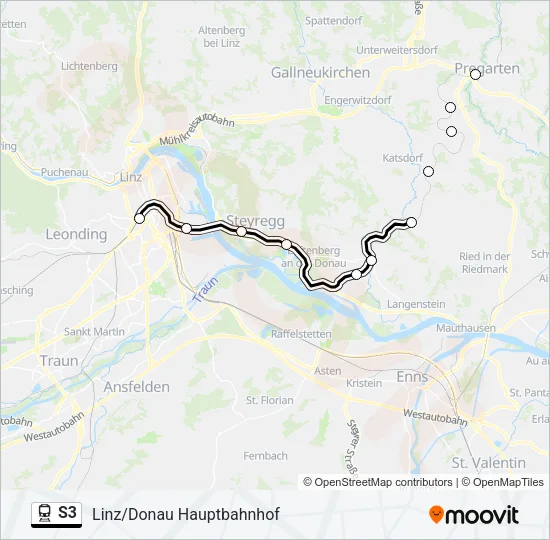 S3 Train Line Map