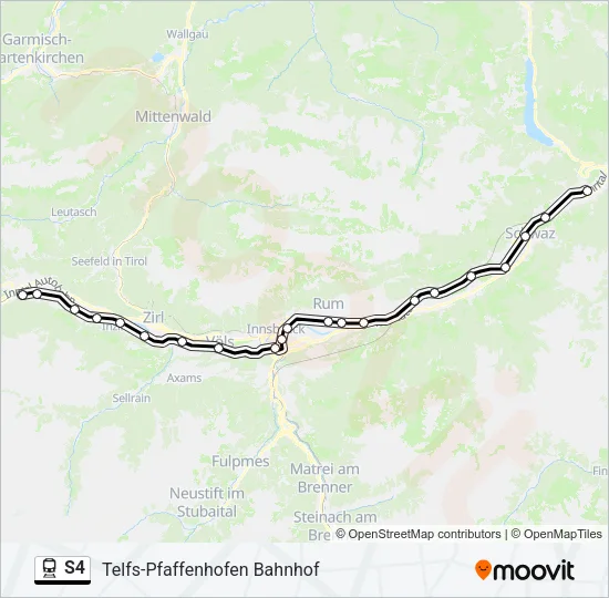 S4 Train Line Map