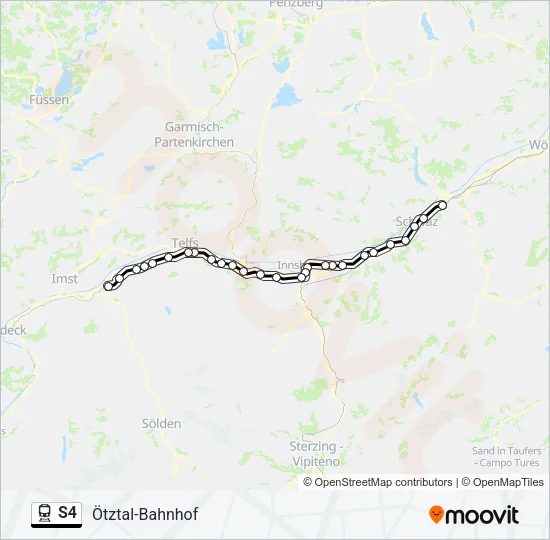 S4 Train Line Map