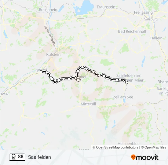 S8 Train Line Map