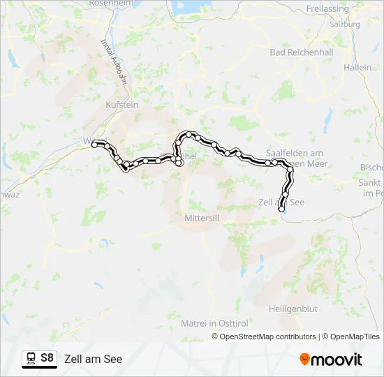S8 Train Line Map