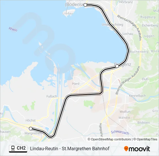 CH2 Train Line Map