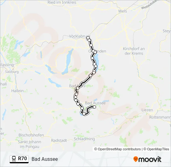 R70 Train Line Map