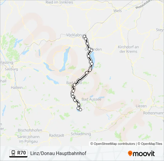R70 Train Line Map