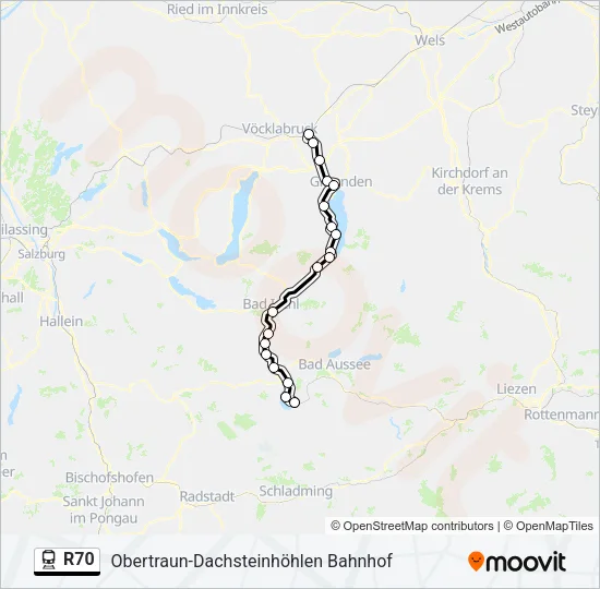 R70 Train Line Map