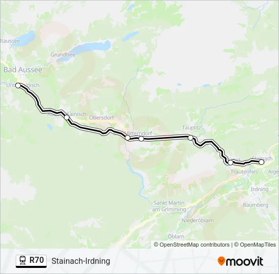R70 Train Line Map