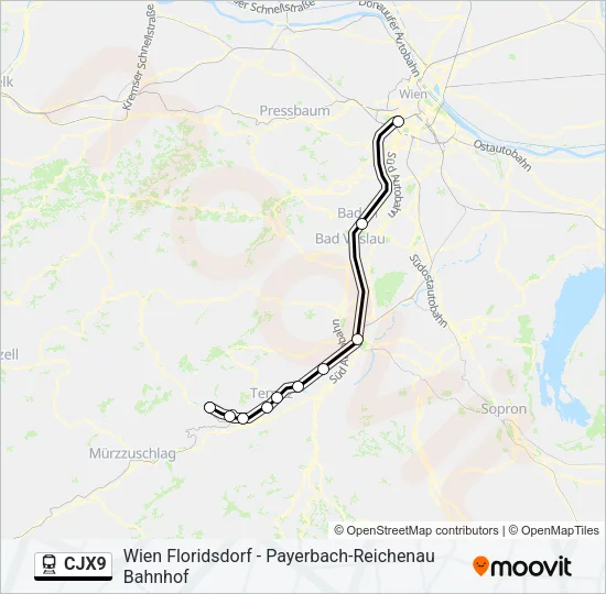 CJX9  Line Map