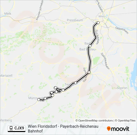 CJX9  Line Map