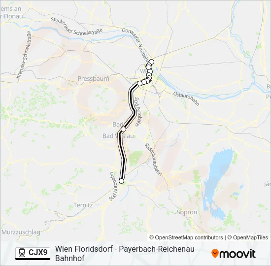 CJX9  Line Map