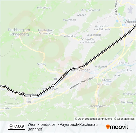 CJX9  Line Map