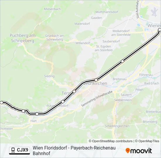 CJX9  Line Map
