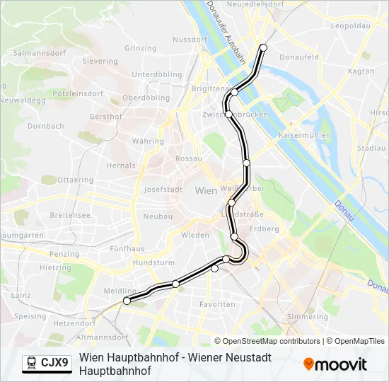 CJX9  Line Map