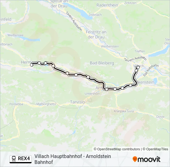 REX4  Line Map