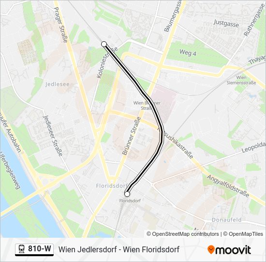 810w Route: Schedules, Stops & Maps - Wiener Neustadt Hauptbahnhof ...