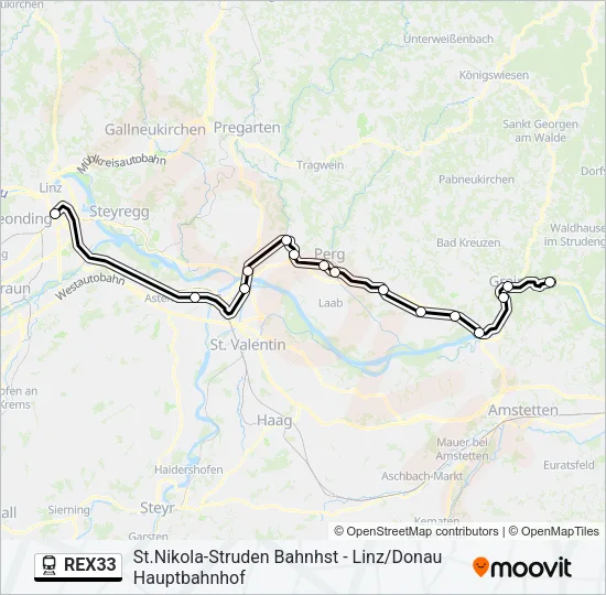 REX33  Line Map
