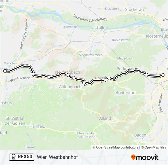 REX50  Line Map