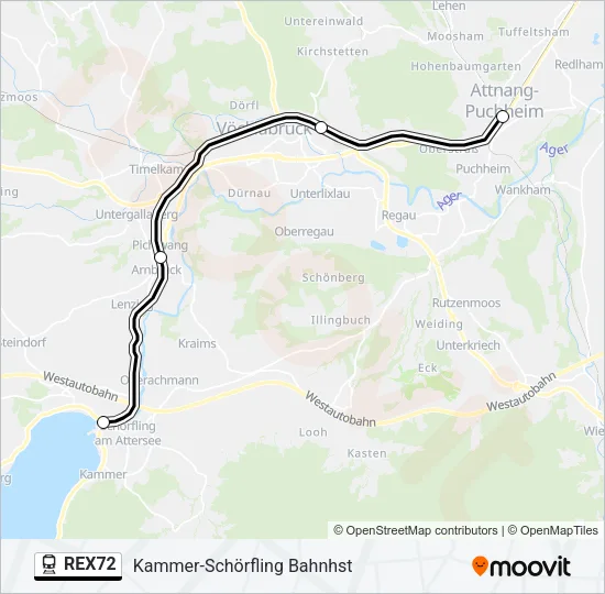 REX72  Line Map