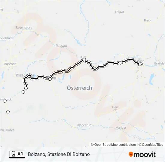 A1 Train Line Map