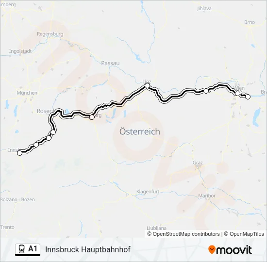 A1 Train Line Map