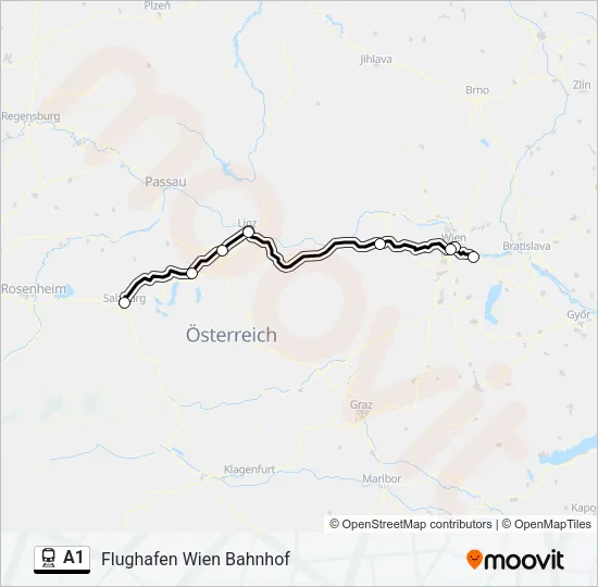 A1 Train Line Map