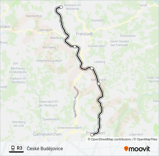 R3 Train Line Map
