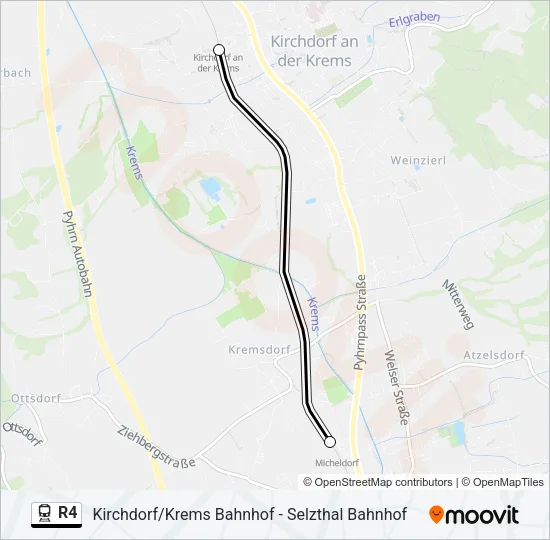 R4 Train Line Map