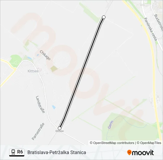 R6 Train Line Map