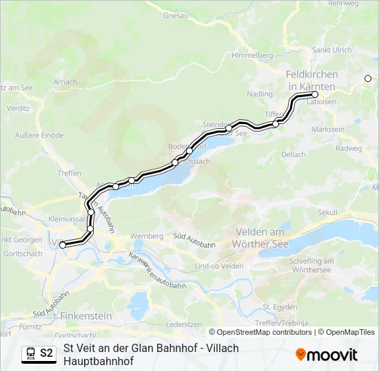 S2 Train Line Map