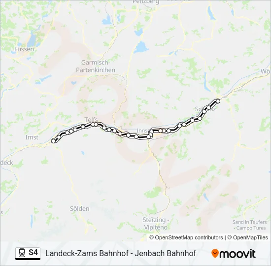 S4 Train Line Map