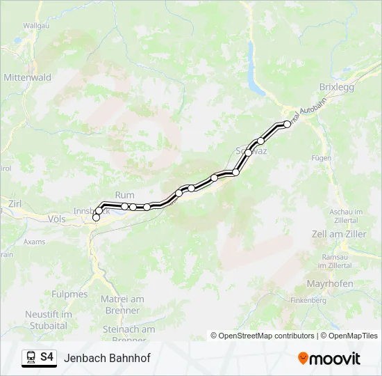 S4 Train Line Map