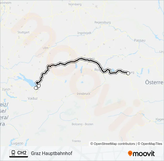 CH2 Train Line Map