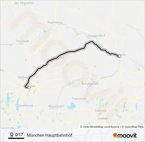 D17 Train Line Map