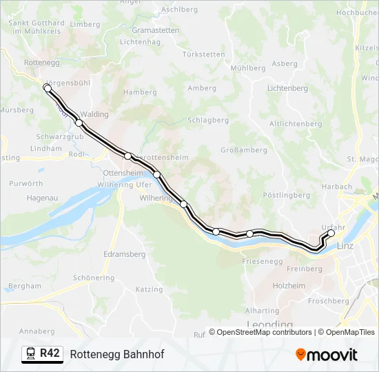 R42 Train Line Map