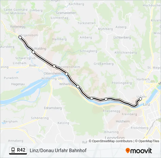 R42 Train Line Map