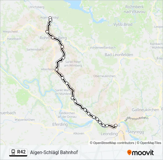R42 Train Line Map