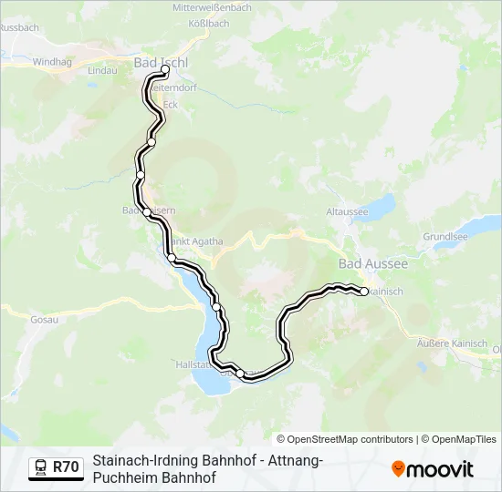 R70 Train Line Map