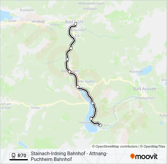 R70 Train Line Map