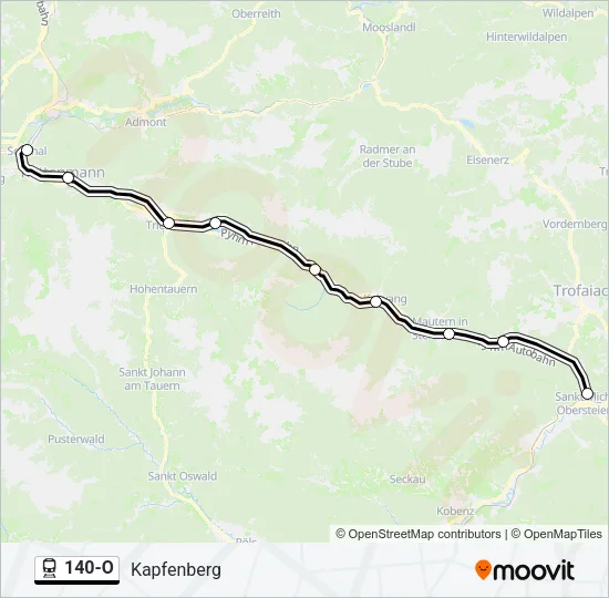 140-O Train Line Map